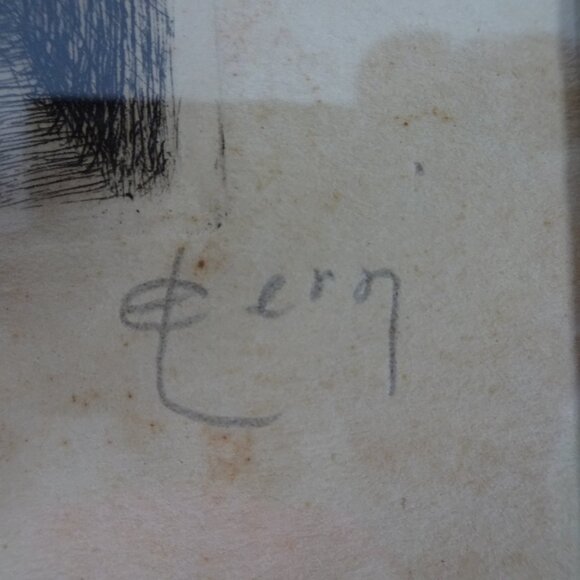 Emile LEROI (1887-1944) Engraving France Pencil Signed Lisieux La Rue Aux Fevres - Picture 8 of 16